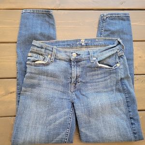 7 for all mankind ankle skinny size 27